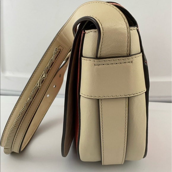 Authentic Tory Burch patchwork Nubuck leather flap - Picture 10 of 16